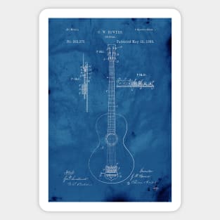 Blueprint Guitar Patent Sticker